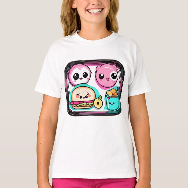 Cartoon Foods Gift for Kids  T-Shirt (Front)