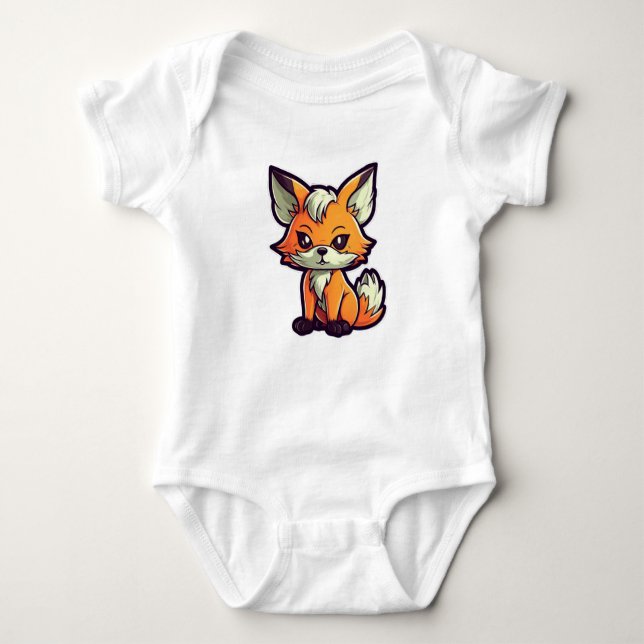 CARTOON FOX BABY BODYSUIT (Front)