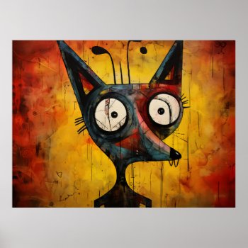 Cartoon Fox Poster by karenfoleyphoto at Zazzle