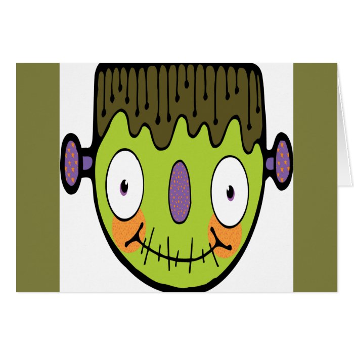 Cartoon Frankenstein Greeting Cards