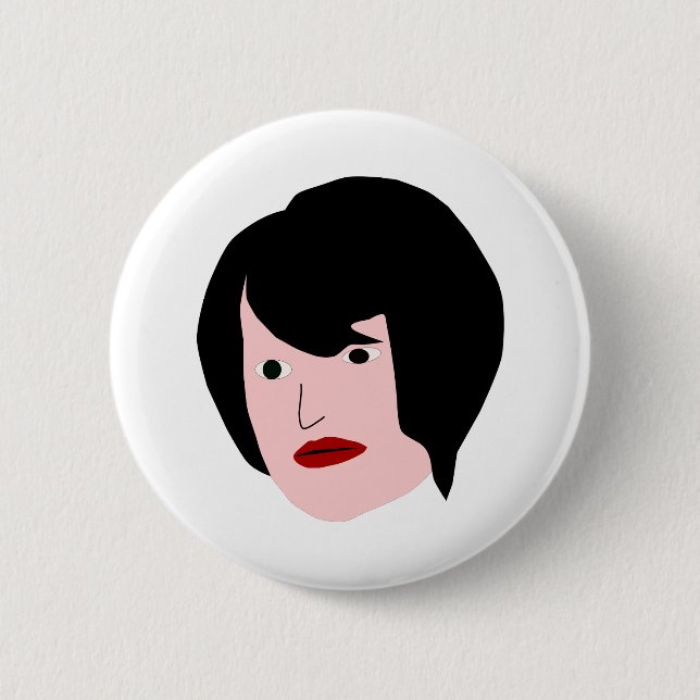 Cartoon Frau Button (Front)