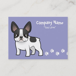 Cartoon French Bulldog Business Card