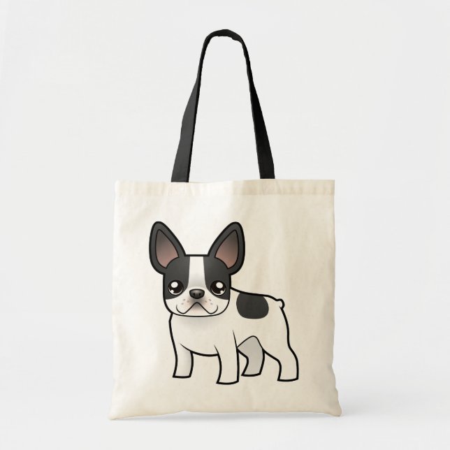 Cartoon French Bulldog Tote Bag (Front)