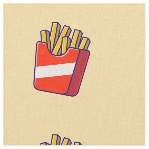 Cartoon French Fry Fabric