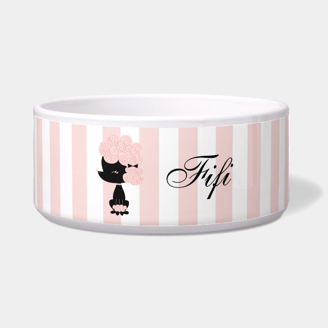 Cartoon French Poodle Bowl (Front)