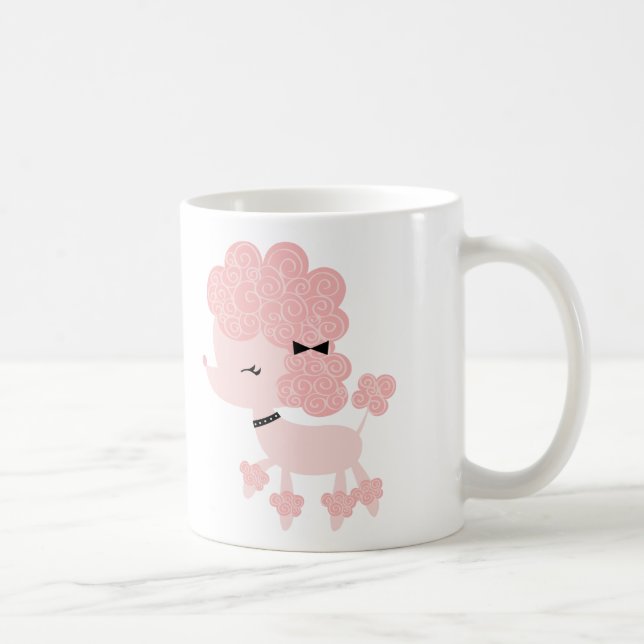 Cartoon French Poodle Coffee Mug (Right)