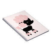 Cartoon French Poodle Notebook (Right Side)