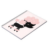 Cartoon French Poodle Notebook (Left Side)