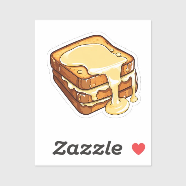 Cartoon french toast sticker (Sheet)