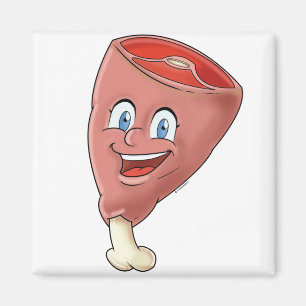 Cartoon Fridge Magnets Collection Meat