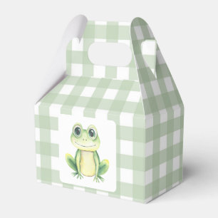 Cartoon Frog Baby Shower Favor Boxes