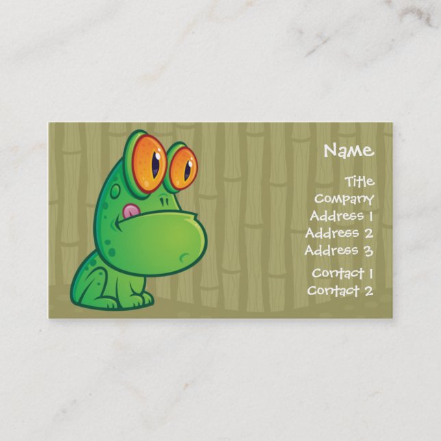 Cartoon Frog Business Crad Business Card (Front)