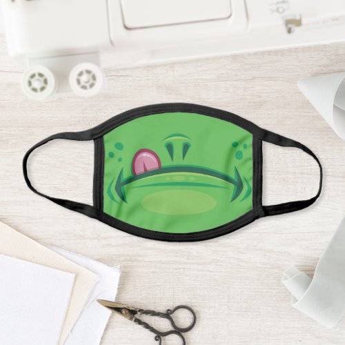 Cartoon Frog Mouth with Tongue Face Mask