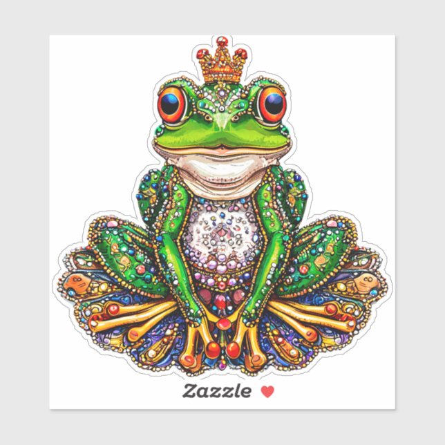 Cartoon frog sticker (Sheet)