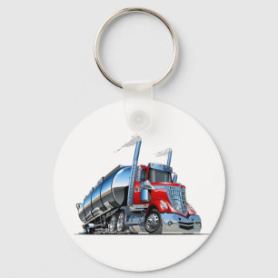 Cartoon fuel truck keychain