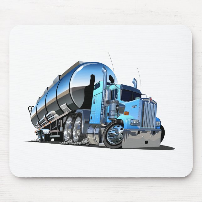 Cartoon fuel truck mouse pad (Front)