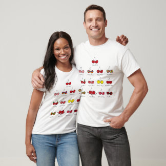Cartoon Fun Comic Funny Cheeky Red Cherries Cherry T-Shirt