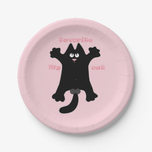 #cartoon #funny # cat throw pillow paper plates
