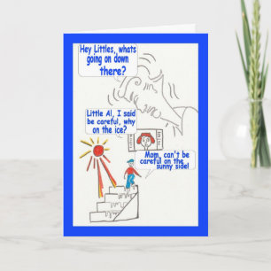 Cartoon funny humor Happy Birthday Card