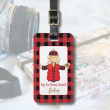 Cartoon Funny Lady Snow Saying Winter Cruise