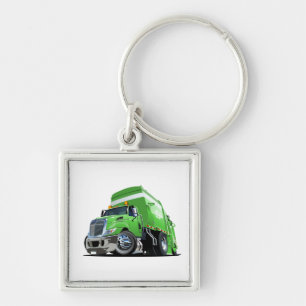 Cartoon garbage truck keychain