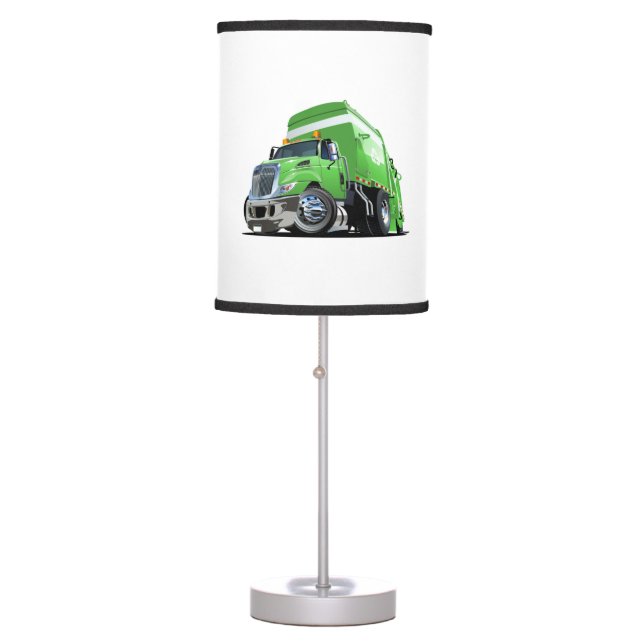 Cartoon garbage truck table lamp (Front)
