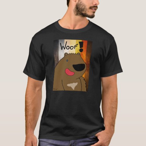 Cartoon Gay Bear Woof T_Shirt
