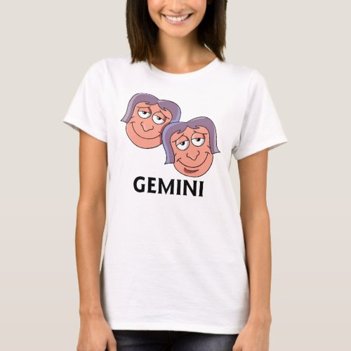 Cartoon Gemini Twins T_Shirt