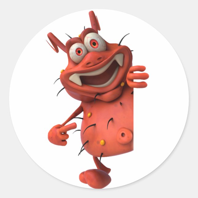 Cartoon Germ Stickers (Front)