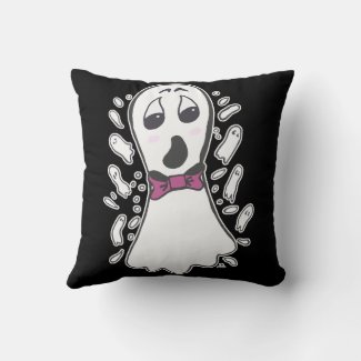 Cartoon Ghost Halloween Vintage Cute Black Orange