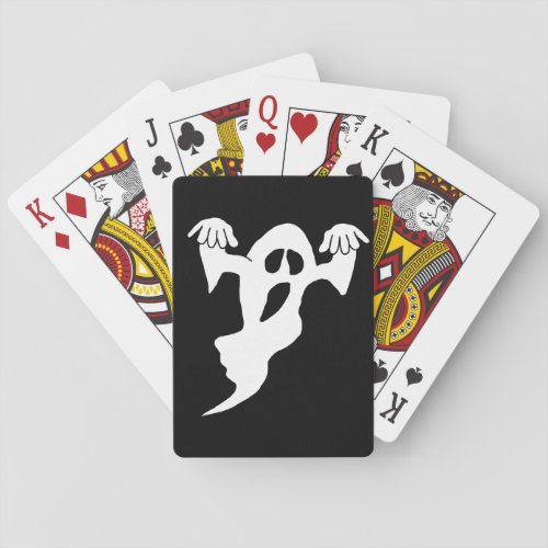 Cartoon Ghost Poker Cards