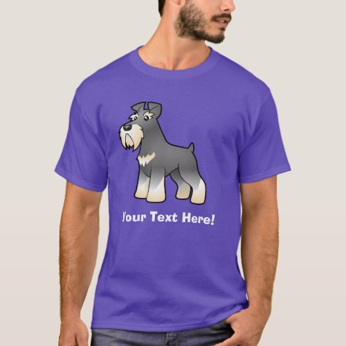 Cartoon GiantStandardMiniature Schnauzer T_Shirt