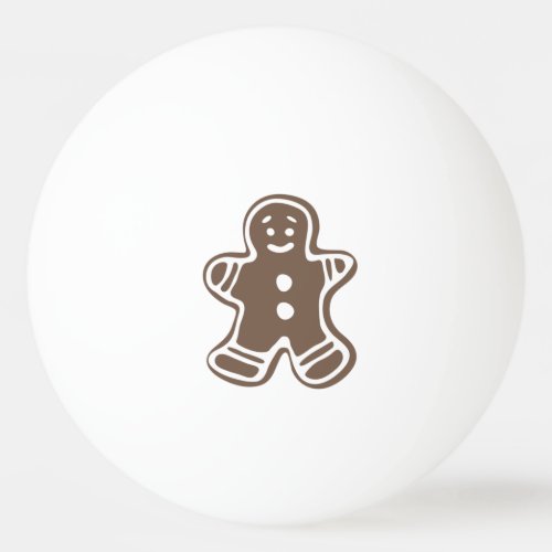 Cartoon Gingerbread Man Ping Pong Ball