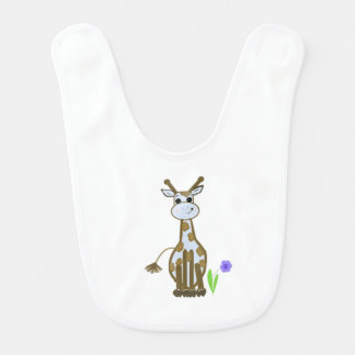 Cartoon Giraffe Bib