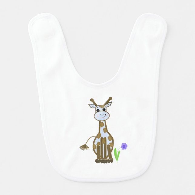 Cartoon Giraffe Bib (Front)