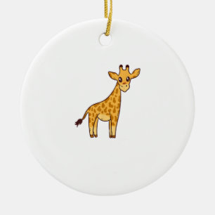 Cartoon Giraffe I Kids I Toddler Giraffe Ceramic Ornament