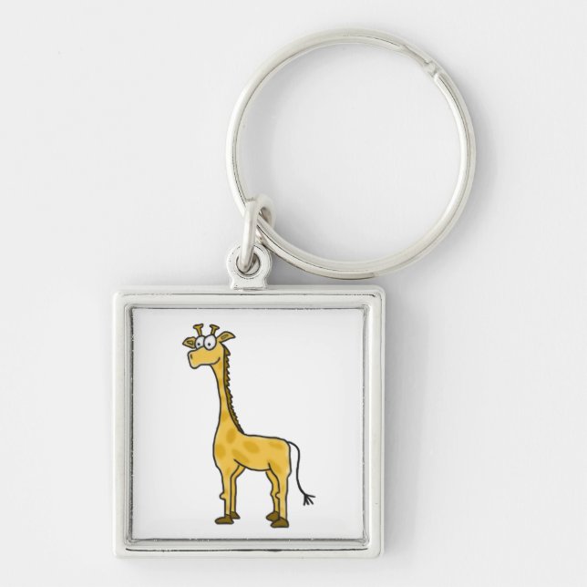 Cartoon Giraffe Keychain (Front)