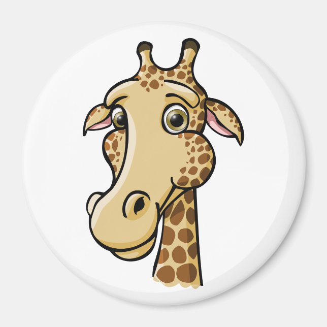 Cartoon Giraffe Magnet (Front)