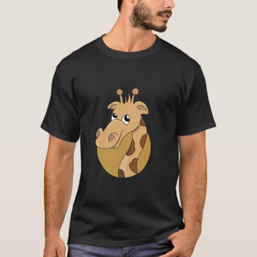 Cartoon giraffe T_Shirt