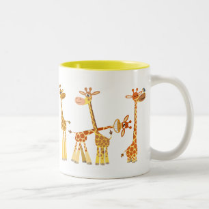 Cartoon Giraffes: The Herd Mug