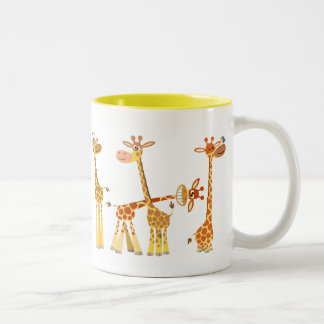 Cartoon Giraffes: The Herd Mug