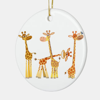 Cartoon Giraffes: The Herd Ornament
