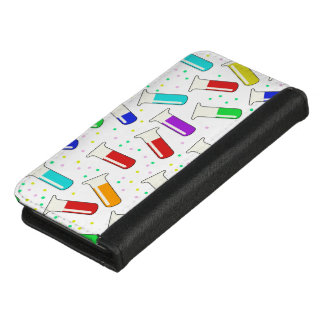 Cartoon glass test tubes iPhone 8/7 wallet case