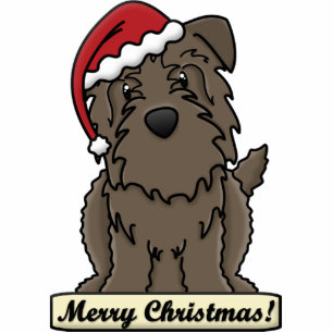 Cartoon Glen of Imaal Terrier Christmas Ornament