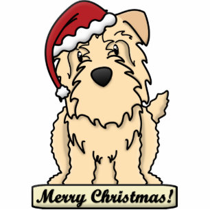 Cartoon Glen of Imaal Terrier Christmas Ornament