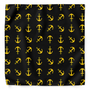 Cartoon Golden Boat Anchor Set Bandana