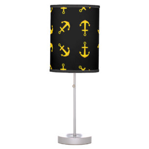 Cartoon Golden Boat Anchor Set Table Lamp