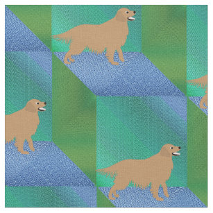 Spoonflower Fabric - Golden Retriever Dog Animal Pet Printed on Petal  Signature Cotton Fabric by the Yard - Sewing Quilting Apparel Crafts Decor  
