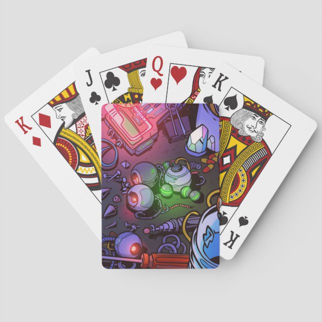 Cartoon graffiti  poker cards (Back)