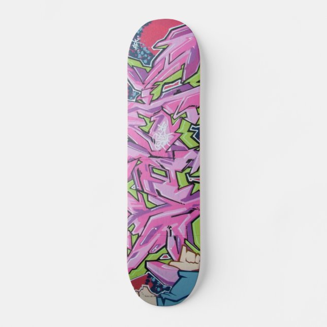 cartoon graffiti skateboard deck (Front)